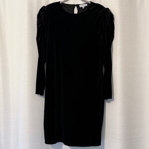 Gibson Latimer black velour formal dress